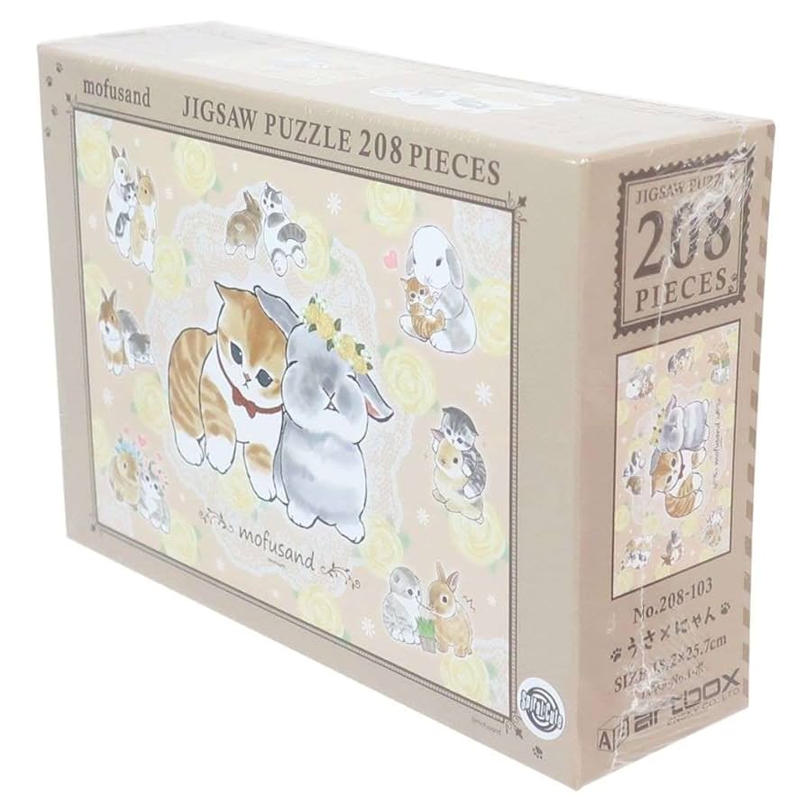 Amazon.co.jp: ジグソーパズル mofusand うさ×にゃん 208ピース